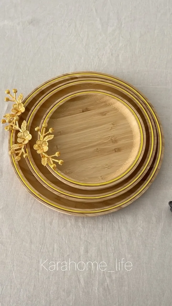 شیرینی خوری گرد برگی بامبو